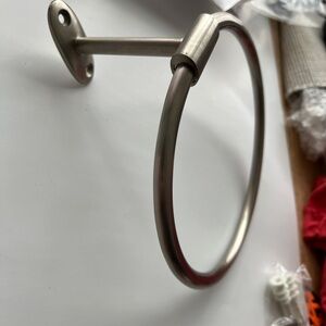 Brushed Nickel Towel Ring NEW